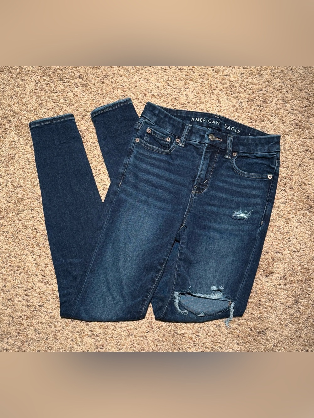 American Eagle Outfitters | Women's Distressed High Rise Denim Jegging | Size 0